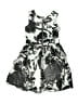 Zoe Ltd 100% Polyester Silver Black Dress Size 8 - photo 2