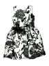 Zoe Ltd 100% Polyester Silver Black Dress Size 8 - photo 1