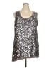 Design History Silver Sleeveless Blouse Size 3X - photo 1