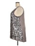 Design History Silver Sleeveless Blouse Size 3X - photo 5
