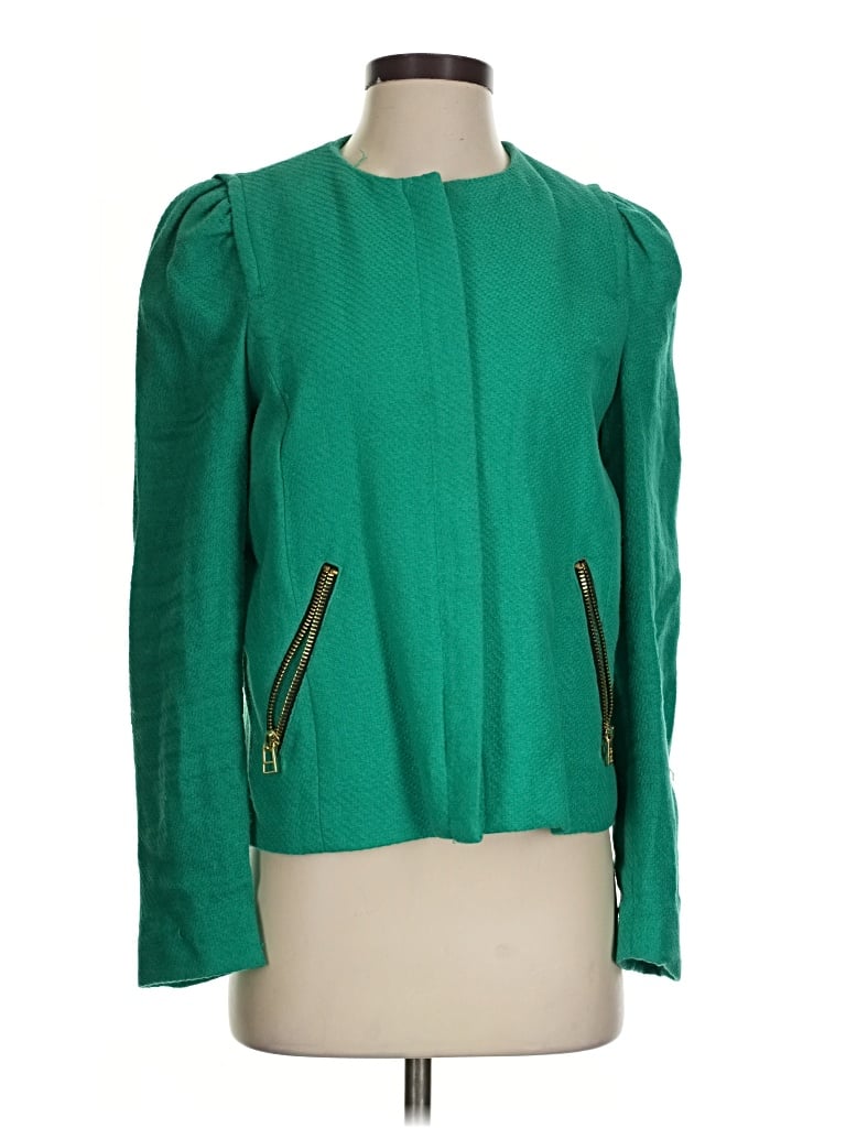 Pre-owned Mng Suit Jacket In Green