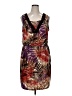 Ellen Tracy Graphic Brown Cocktail Dress Size XL - photo 1