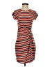 No Comment Stripes Orange Casual Dress Size S - photo 1