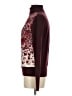 Tory Burch 100% Wool Floral Burgundy Wool Pullover Sweater Size XS - photo 5