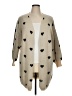 Unbranded 100% Polyester Hearts Tan Cardigan Size XL - photo 1