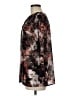 Doncaster Collection 100% Polyester Floral Multi Color Black Long Sleeve Blouse Size 8 - photo 5