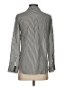 Everlane 100% Silk Stripes Gray Long Sleeve Silk Top Size 0 - photo 2