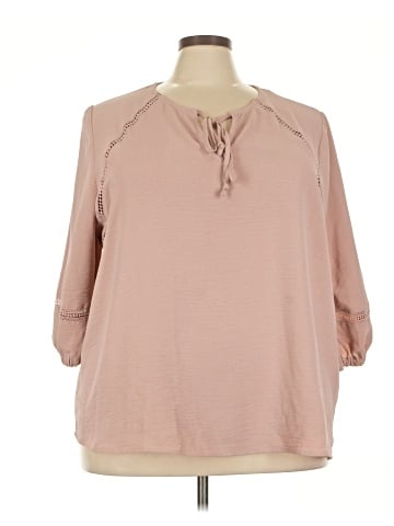 Como Blu 3/4 Sleeve Blouse (view 1)