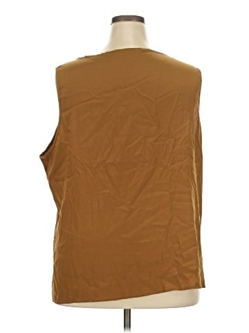 Citron Sleeveless Silk Top (view 2)