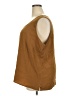 Citron Brown Sleeveless Silk Top Size 3X - photo 5