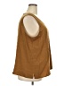 Citron Brown Sleeveless Silk Top Size 3X - photo 4