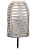 Weekend Max Mara Metallic Stripes Color Block Silver Formal Skirt Size 8 - photo 2