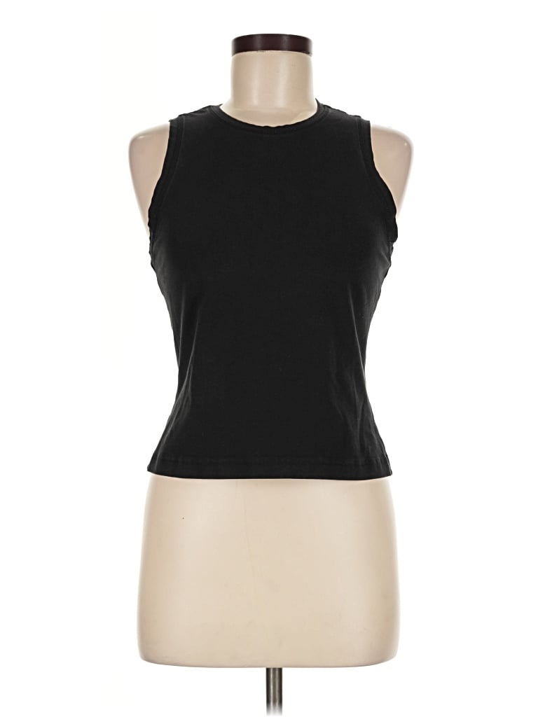 Pre-owned Weekday Sleeveless T-shirt In Black
