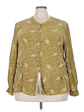 Nancy Crystal Long Sleeve Silk Top (view 1)