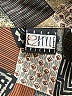 Ebony Spiegel Print Brown Long Sleeve Blouse Size M (estimated) - photo 7