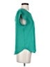 Lily White 100% Polyester Teal Short Sleeve Top Size S - photo 4