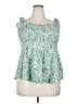 Torrid Teal Sleeveless Blouse Size 2X Plus (2) - photo 1