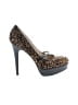 La Fenice Venezia Animal Print Brown Heels Size 9 - photo 1
