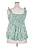 Torrid Teal Sleeveless Blouse Size 2X Plus (2) - photo 2