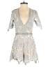 Missguided 100% Polyester Silver Romper Size 2 - photo 1
