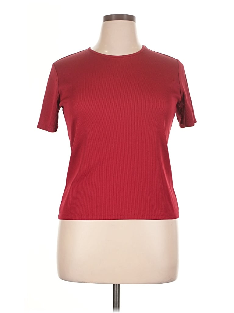 Pre-owned Laura Scott Short Sleeve T-shirt In Red
