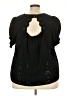 Torrid Black Short Sleeve Blouse Size 3X Plus (3) - photo 2