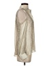 Parker 100% Silk Metallic Ivory Sleeveless Silk Top Size S - photo 4