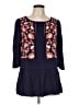 Floreat 100% Rayon Blue 3/4 Sleeve Blouse Size 10 (petite) - photo 1