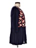 Floreat 100% Rayon Blue 3/4 Sleeve Blouse Size 10 (petite) - photo 4