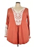Monroe and Main Orange Long Sleeve Blouse Size 3X - photo 1