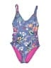 Becca Floral Blue One Piece Swimsuit Size S (estimated) - photo 1