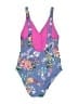 Becca Floral Blue One Piece Swimsuit Size S (estimated) - photo 2
