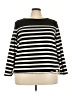 Talbots Stripes Black Pullover Sweater Size 3X - photo 1