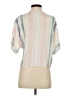 Rails 100% Rayon Stripes Ivory Short Sleeve Blouse Size S - photo 2