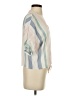 Rails 100% Rayon Stripes Ivory Short Sleeve Blouse Size S - photo 4
