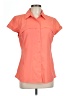 Magellan Outdoors 100% Polyester Orange Short Sleeve Blouse Size L - photo 1
