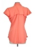 Magellan Outdoors 100% Polyester Orange Short Sleeve Blouse Size L - photo 2