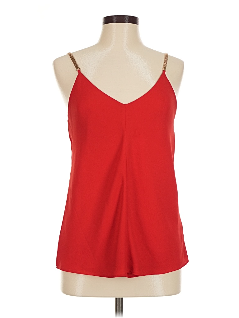 Pre-owned Express Sleeveless Top Red Halter Neckline Tops