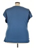 BLOOMCHIC Blue Short Sleeve Top Size 26 - photo 2