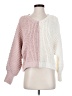 Altar'd State Color Block Pink White Pullover Sweater Size S - photo 1