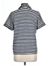 J.Crew Stripes Blue Short Sleeve Blouse Size L - photo 2