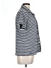 J.Crew Stripes Blue Short Sleeve Blouse Size L - photo 4