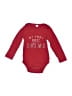 Unbranded 100% Cotton Red Long Sleeve Onesie Size 90 cm / US 12-24 MO - photo 1