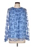 Johnny Was 100% Nylon Blue Long Sleeve Blouse Size L - photo 1