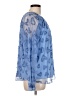 Johnny Was 100% Nylon Blue Long Sleeve Blouse Size L - photo 4
