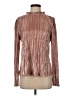 Socialite Metallic Brown Long Sleeve Blouse Size S - photo 1