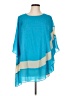 Colleen Lopez 100% Polyester Teal 3/4 Sleeve Blouse Size L - photo 1