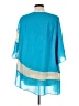 Colleen Lopez 100% Polyester Teal 3/4 Sleeve Blouse Size L - photo 2