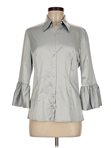 BCBGMAXAZRIA 3/4 Sleeve Button-Down Shirt (view 1)