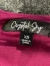 Crystal Sky Solid Burgundy Jumpsuit Size XS - photo 4